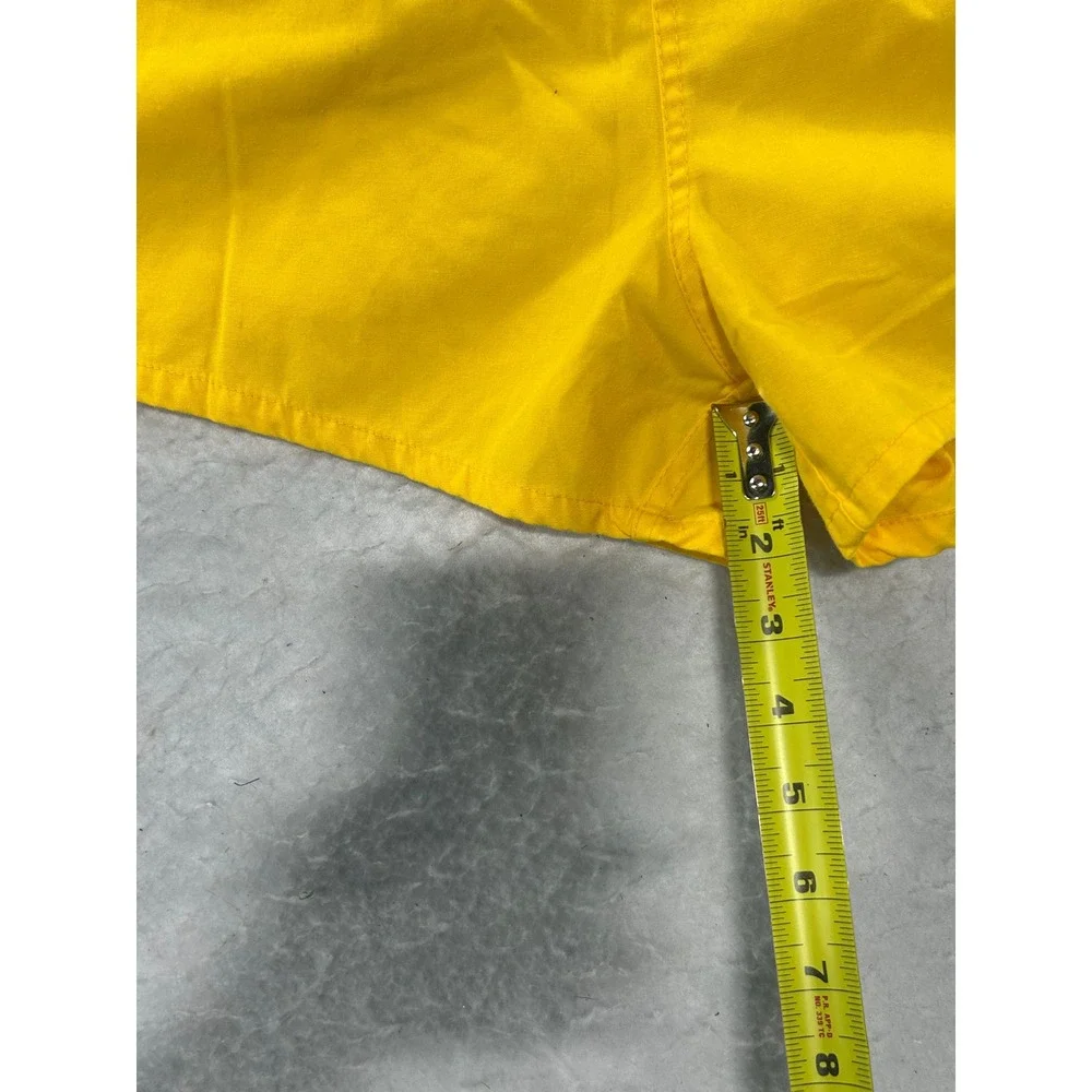 Pacific Bay Mens XL Yellow Retro Striped Swim Trunks Mesh Liner B1008